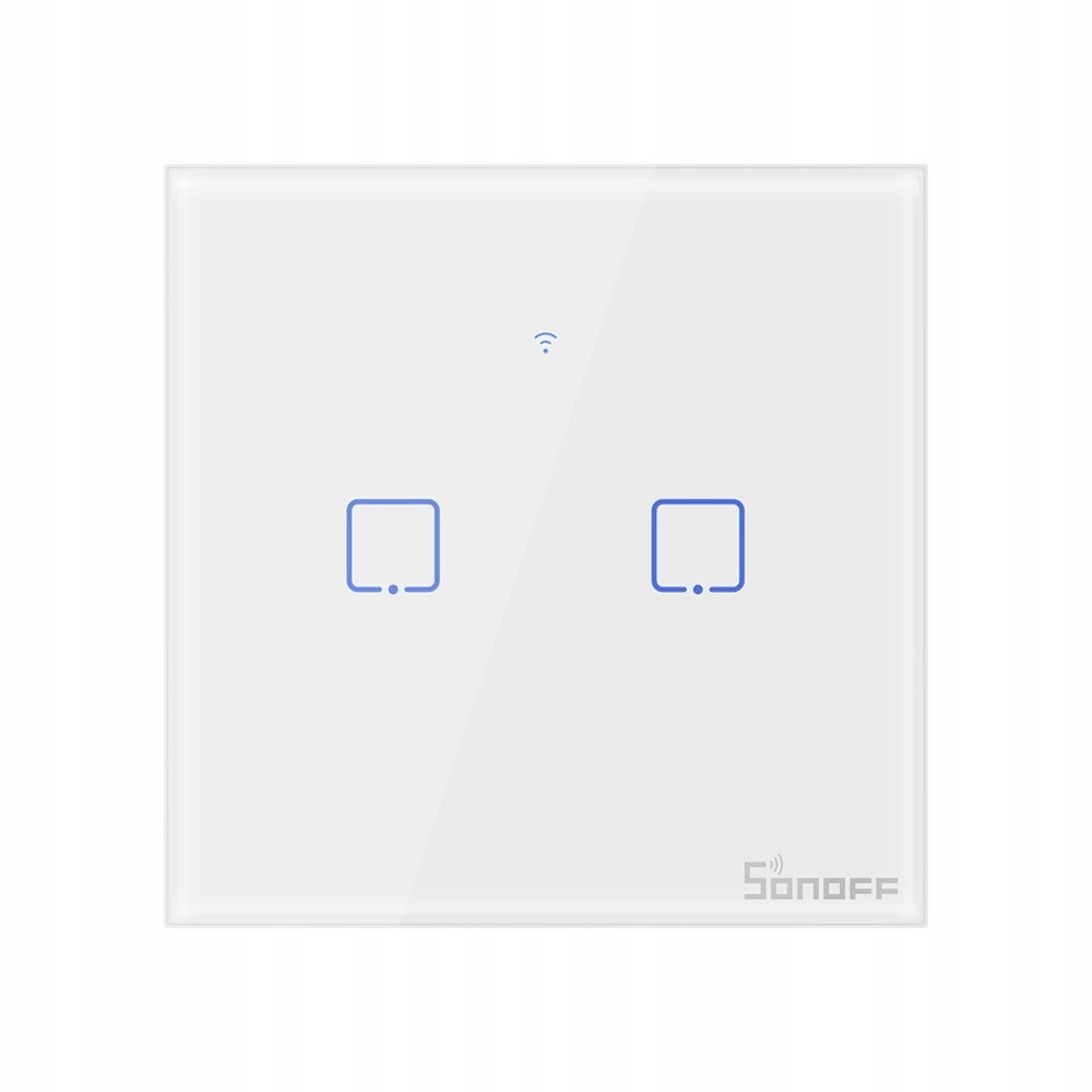 

Sonoff Dotykowy Włącznik 2-kanałowy WiFi T0 Eu Tx