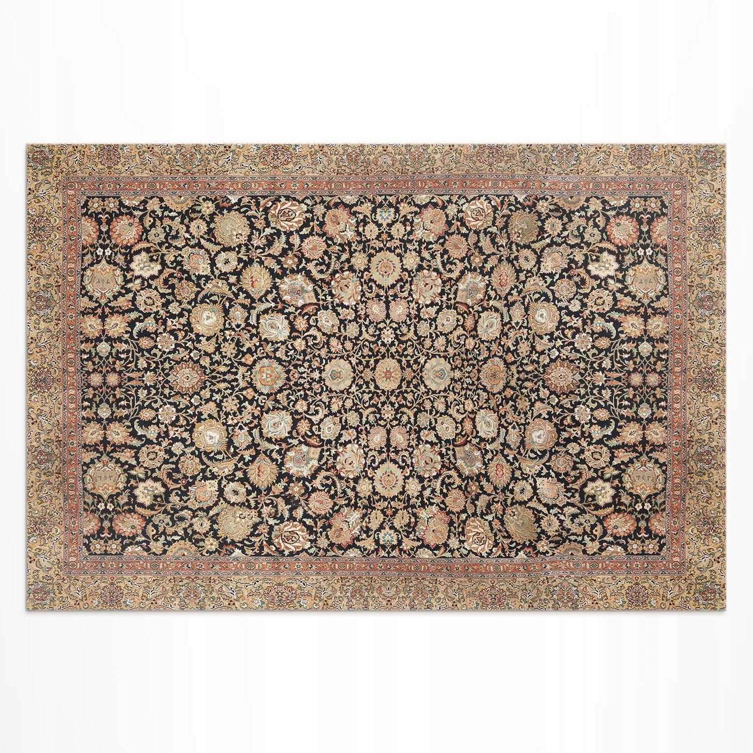 Dekoratívny vonkajší koberec Kvety pivoniek v starom vintage štýle 80x120 cm