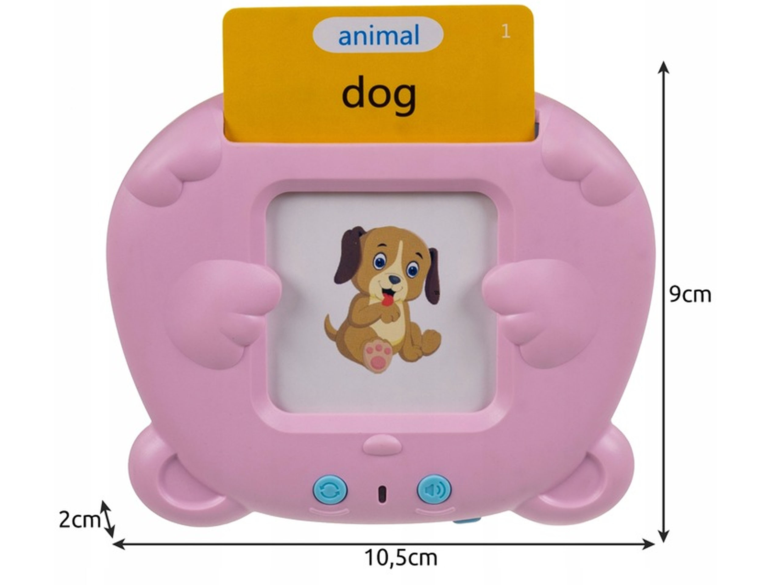 ZABAWKA DO WCZESNEJ NAUKI ANGIELSKIEGO KARTY SŁOWA Materiał karton