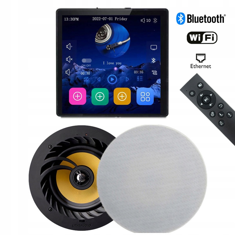 Hifi Music Internetové Podomietkové Rádio Wifi Bt Reproduktory Lithe Audio 60W