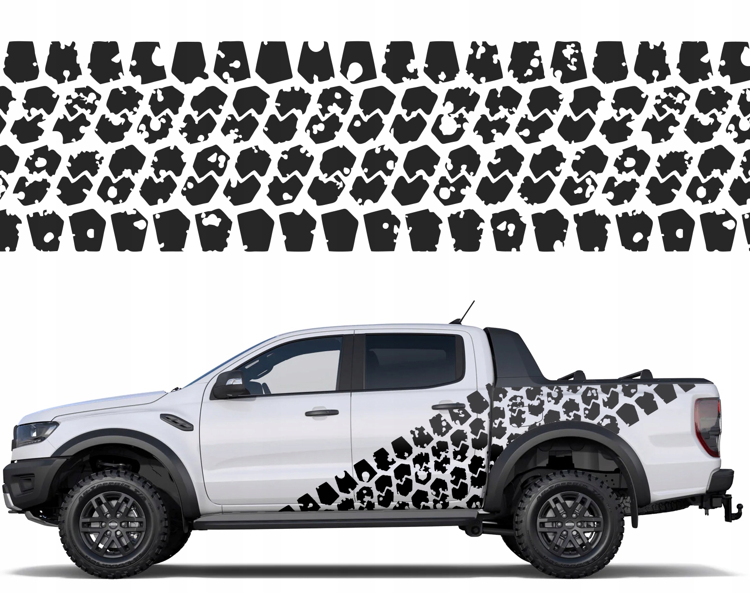 Nálepka Na Auto Dezén Offroad 70x300 Veľká