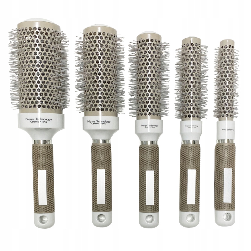 Zestaw Szczotka Ceramiczna Okrągła Do Włosów 5 Szt. Light