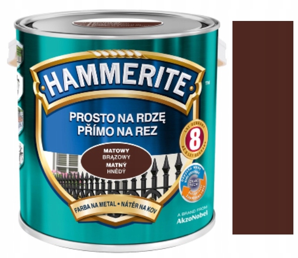 

Hammerite Prosto Na Rdze Matowy Brąz 2,5L