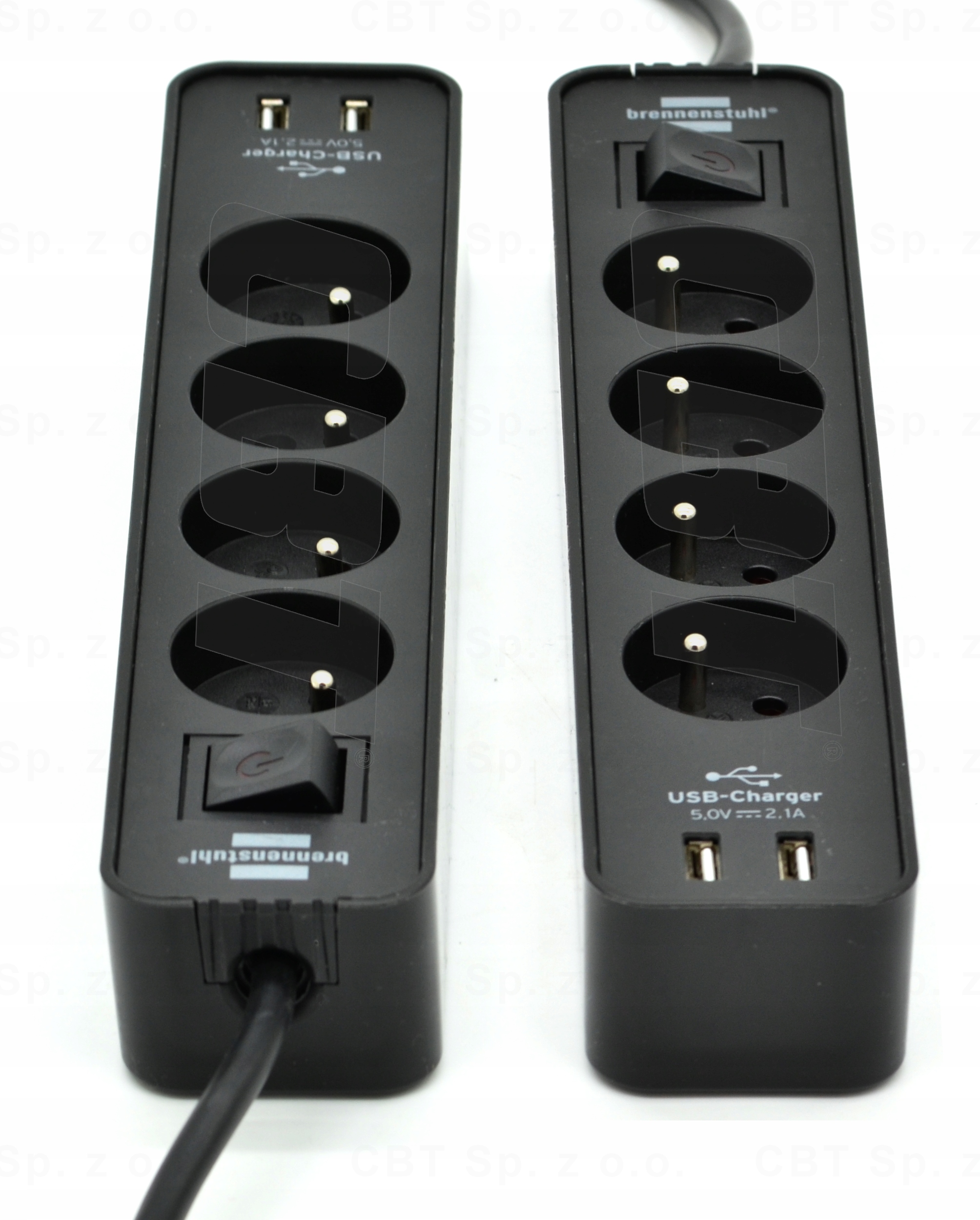 LISTWA DOMOWA ZASILAJĄCA PRZEDŁUŻACZ Z SZYBKĄ ŁADOWARKĄ USB 4 GNIAZDA 1,5 M Kolor czarny