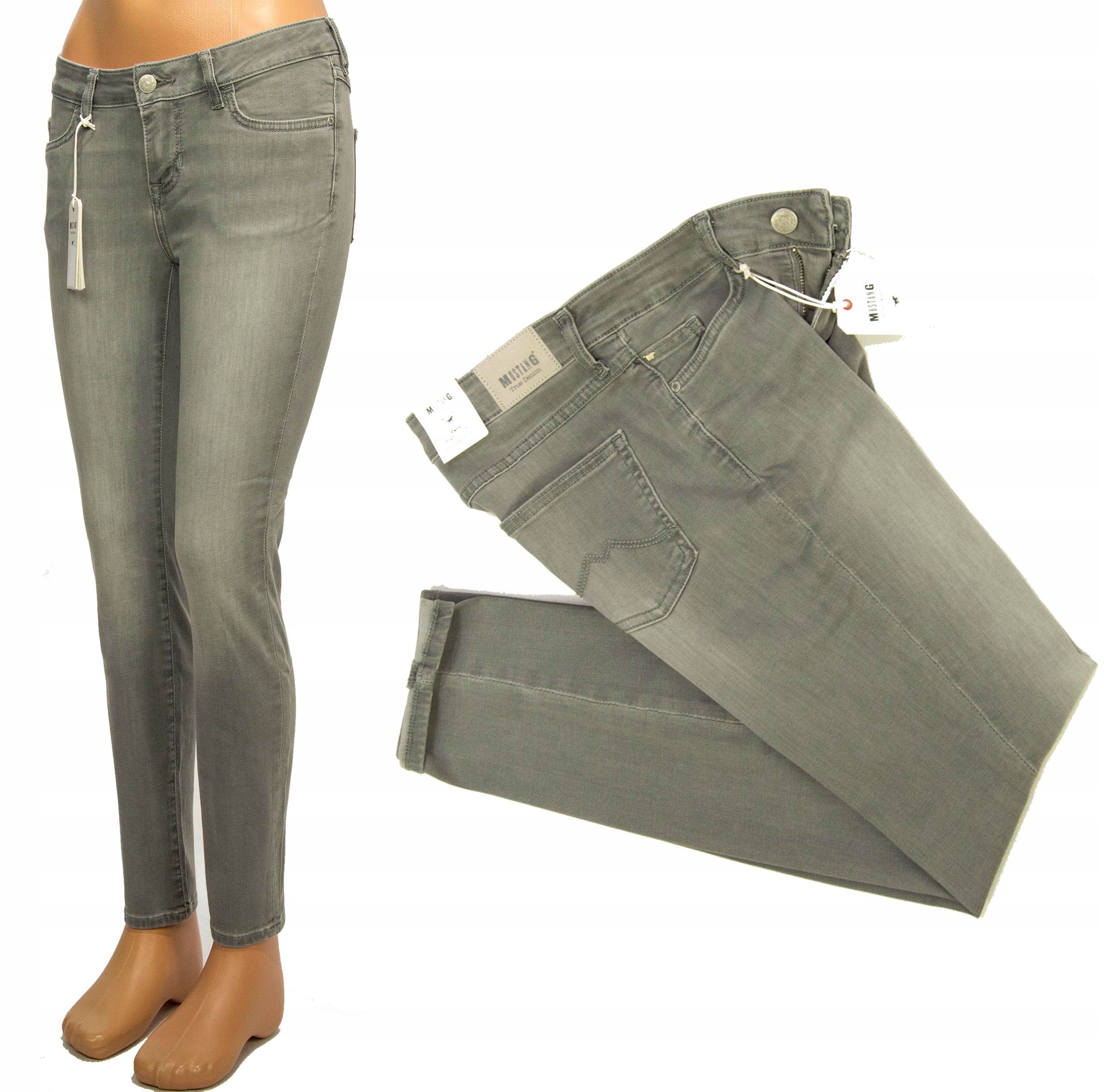 

Mustang Caro Grey 580 spodnie jeansy Slim W28 L32