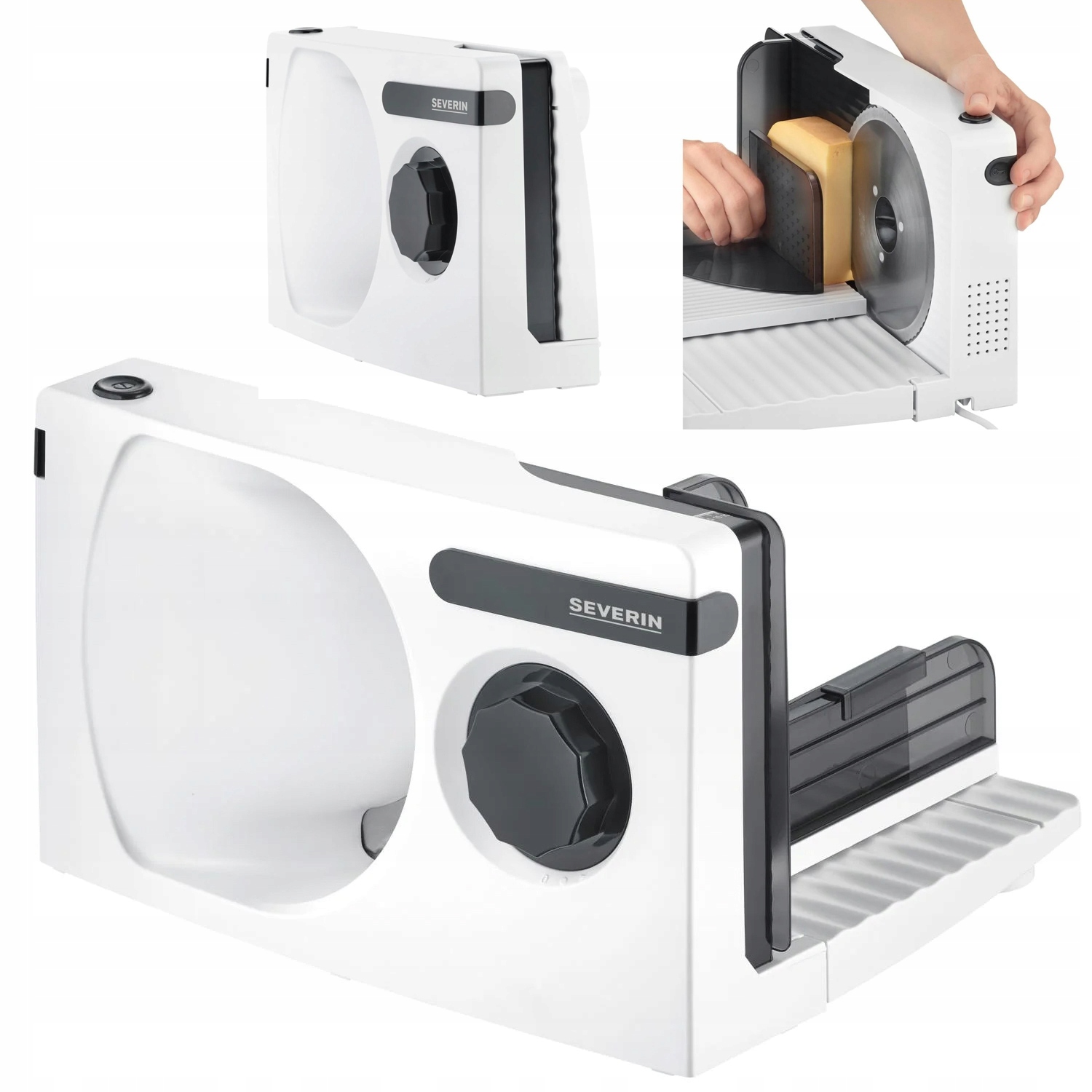 Elektrický kráječ na chléb a sýry Silný Severin 0-15 mm