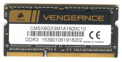 Nowa Pamięć Ram Corsair 8GB DDR3 1600MHZ 1.5V Sodimm