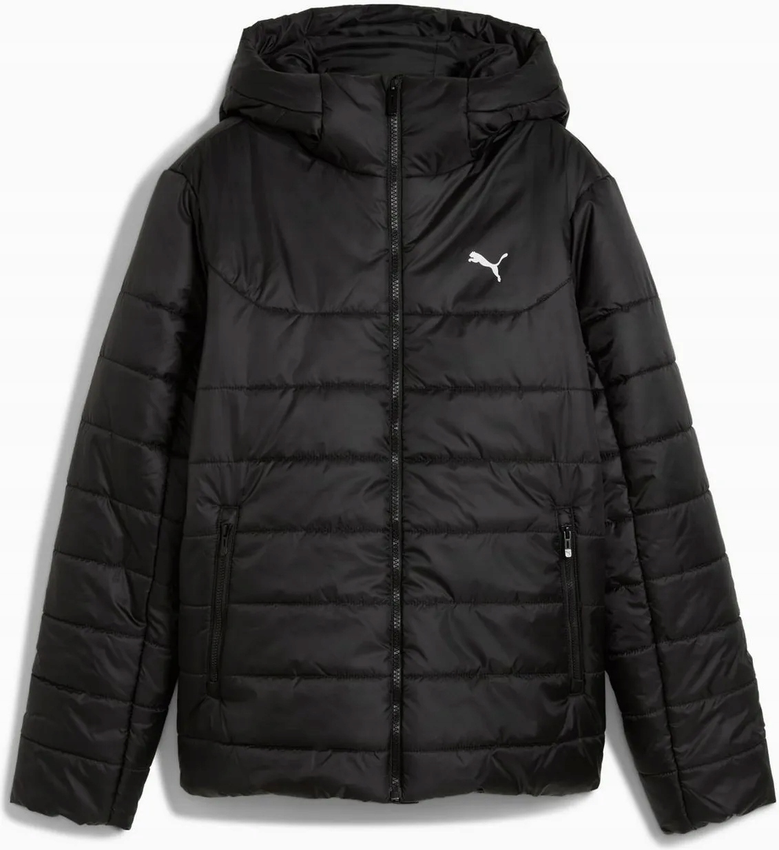 Dámská péřová bunda Puma Ess Hooded Padded 68523101 černá s kapucí M