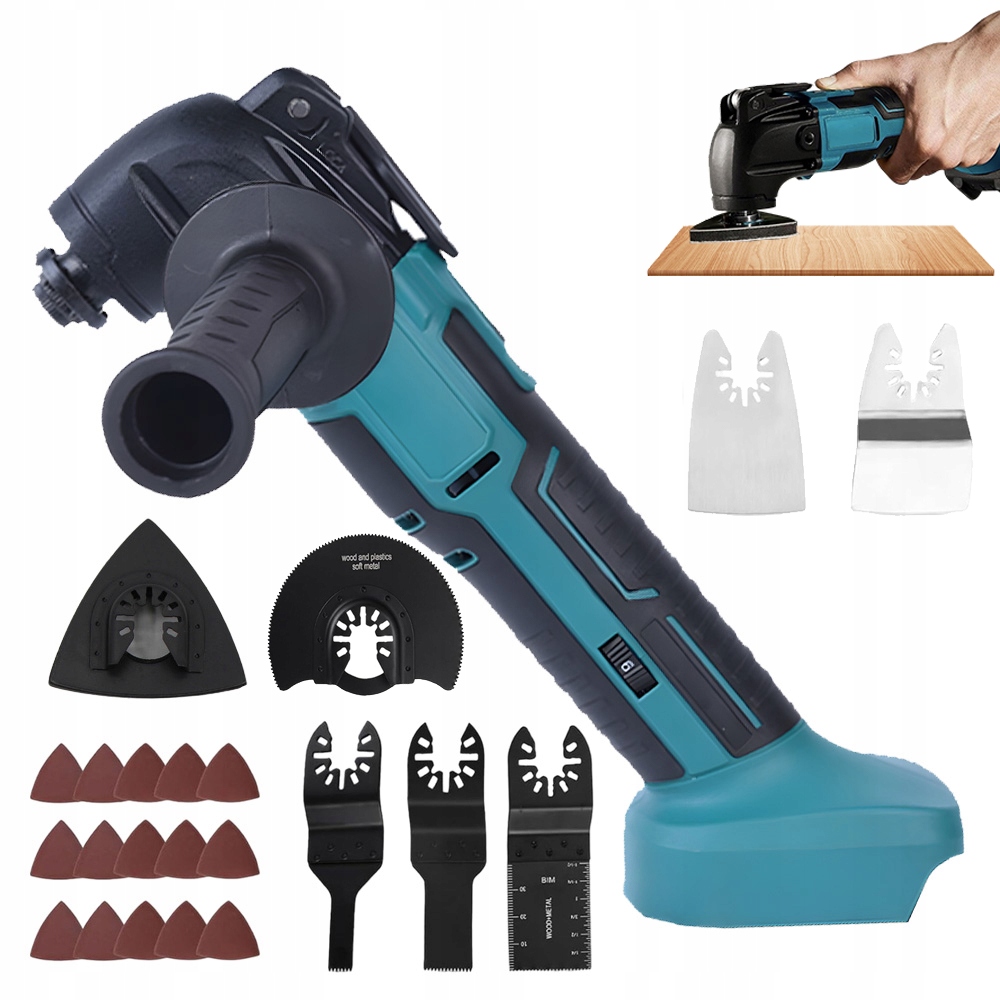 Akumulatorowe Narzędzie Wielofunkcyjne Multitool 18V 300W Z 6 Prędkościami
