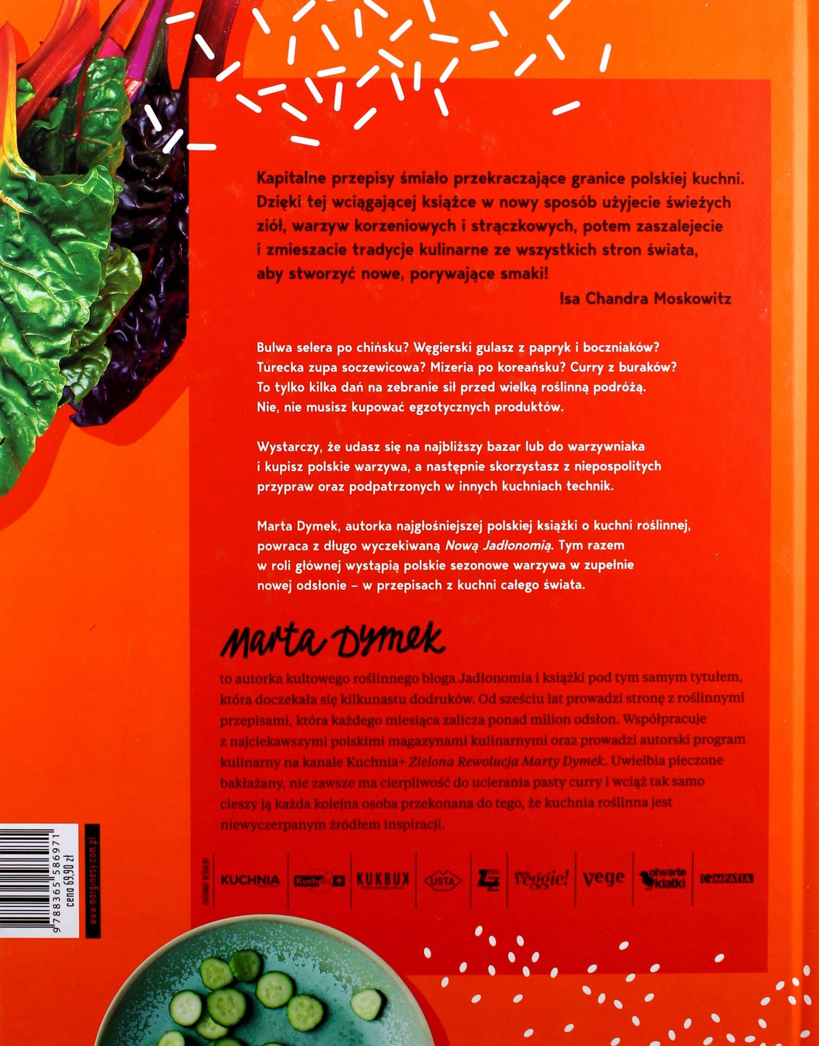 NOWA JADŁONOMIA. ROŚLINNE PRZEPISY Z CAŁEGO ŚWIATA - Marta Dymek [KSIĄŻKA] Stan opakowania oryginalne