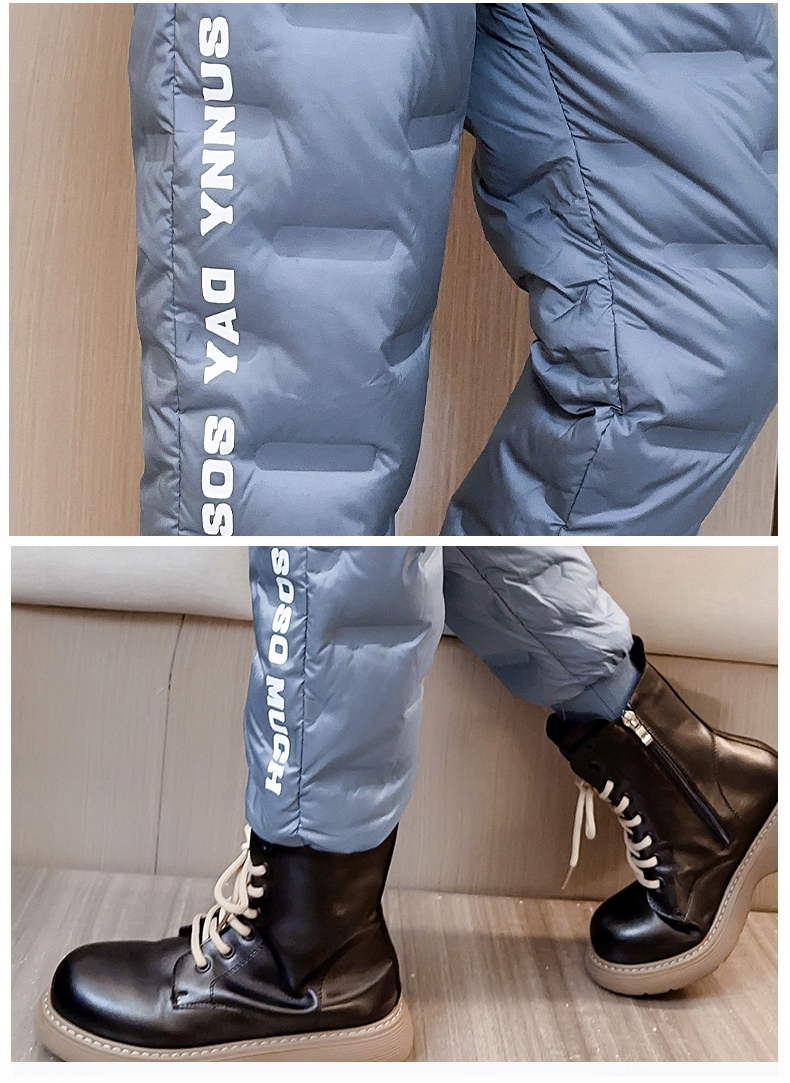 CIEPŁE GRUBE SPODNIE DRESOWE OCIEPLANE JOGGERY zimowe pikowane dziecięce Sezon zimowy