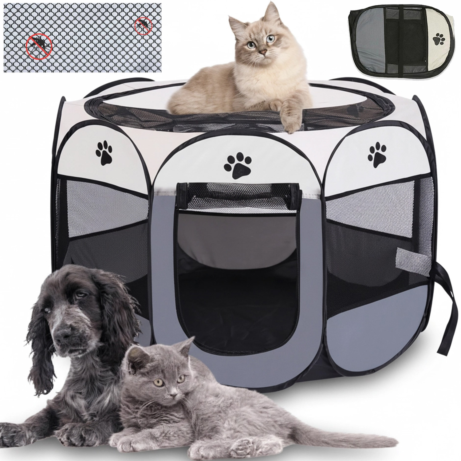 Levně Skládací Lehká Kotec Pelíšek Pro Psa Kočku Klec Do Domu Pro Kočky A Psy