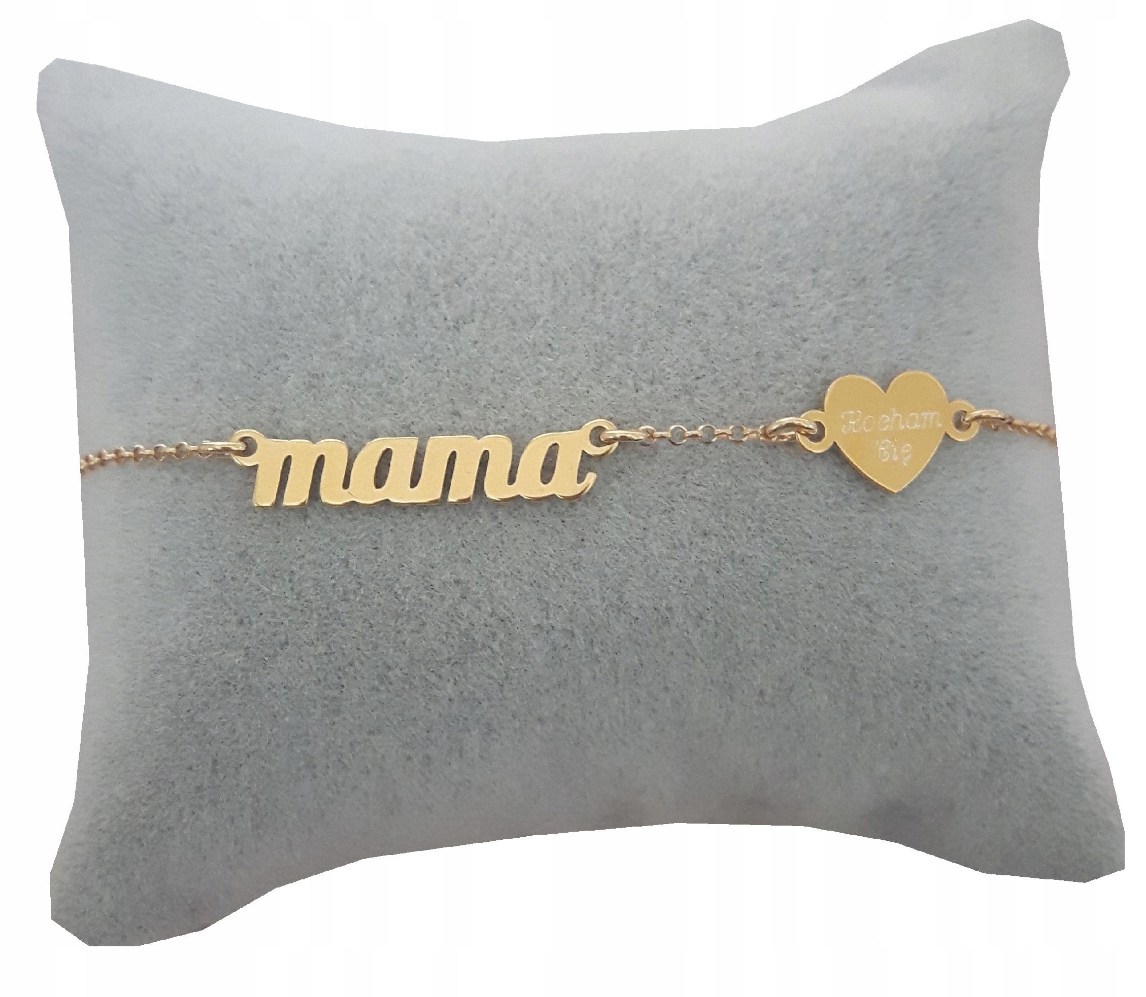 

Bransoletka Mama Dzień Matki srebro 925 Grawer 20