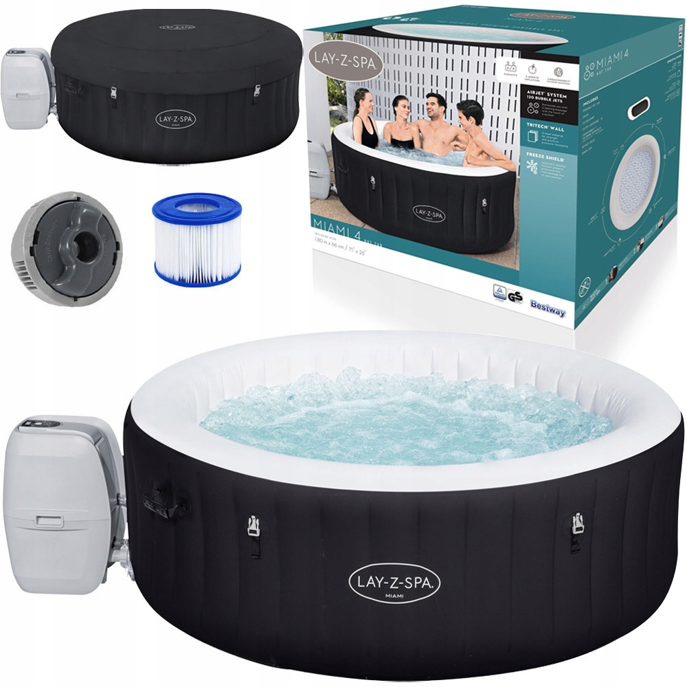 Bestway Lay-Z-Spa jacuzzi MIAMI 4os 180x66cm 60001