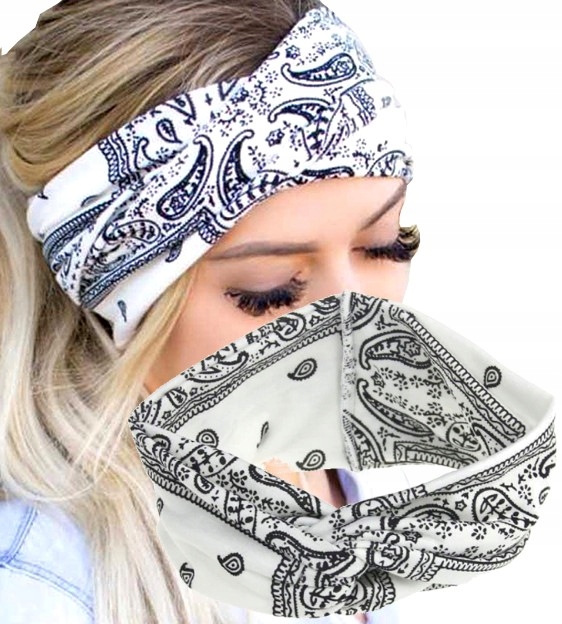 

Opaska do włosów turban Bandamka węzeł boho