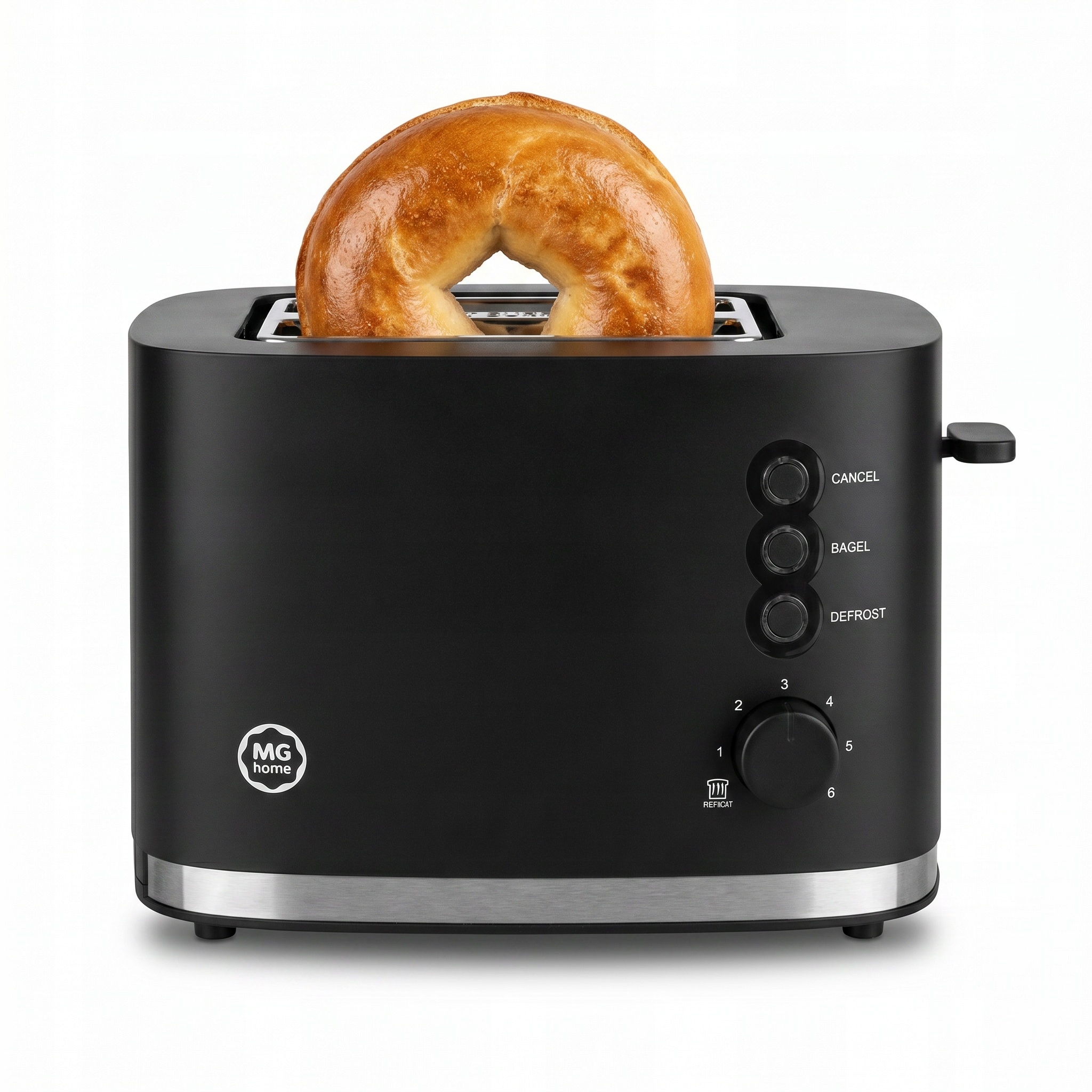 Toster opiekacz do kanapek 4w1 szeroki otwór na 2 tosty czarny 870W Defrost