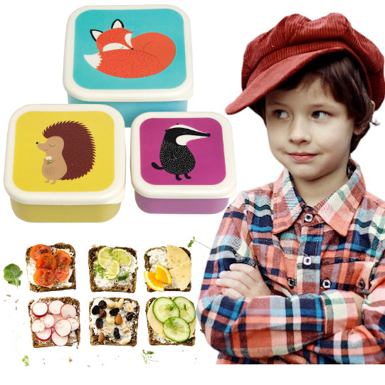 

Pudełka na przekąski, 3 szt., Lisek, Rex London