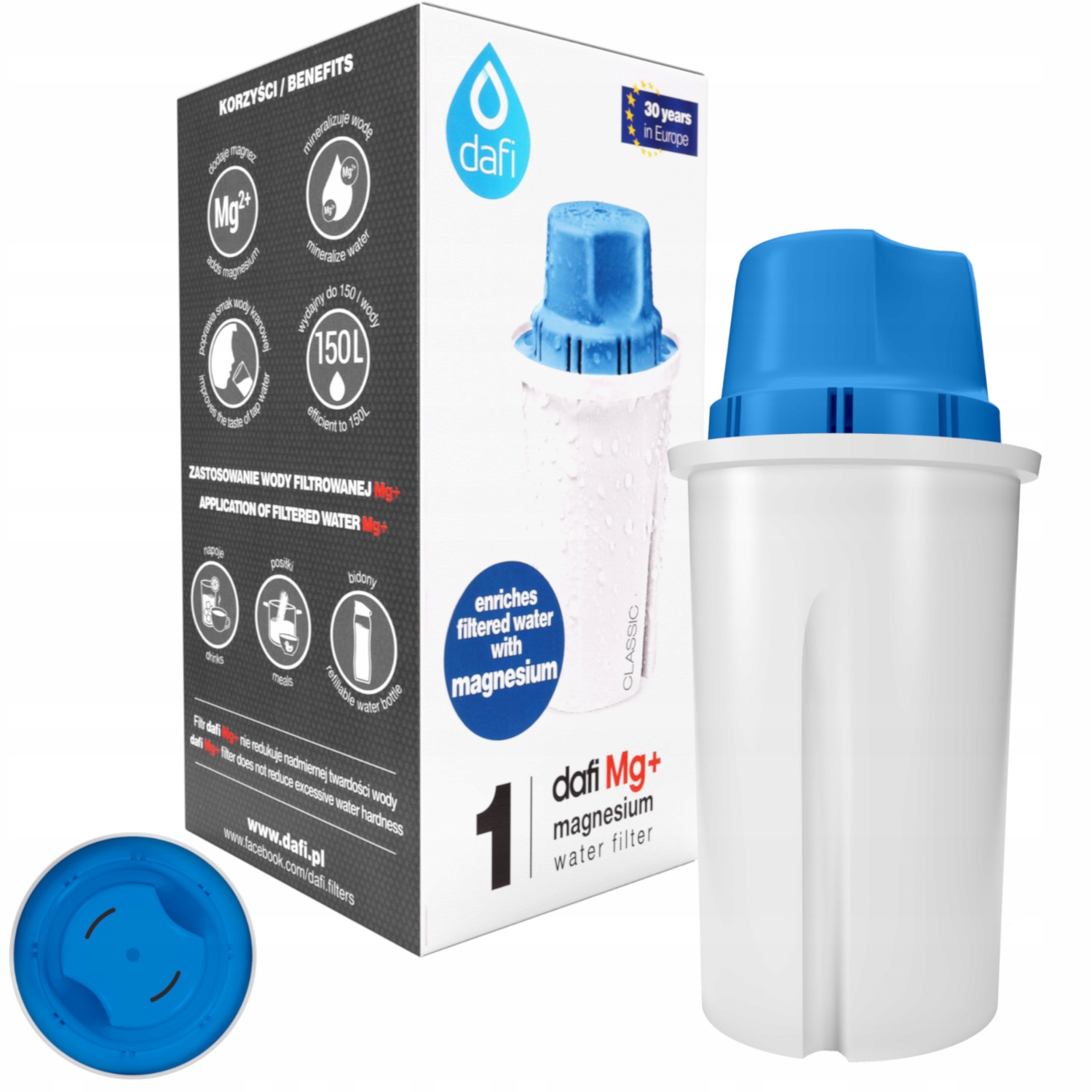 

Dafi Classic Magnez Filtr Mg+ Do Brita Aquaphor