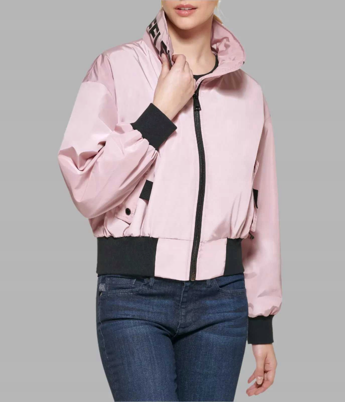 Karl Lagerfeld dámský bomber Collar růžový M