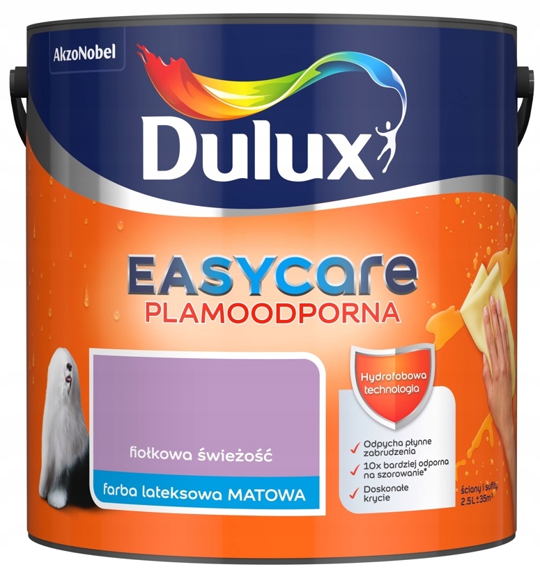 

Farba Dulux Easycare- fiołkowa świeżość, 2.5l