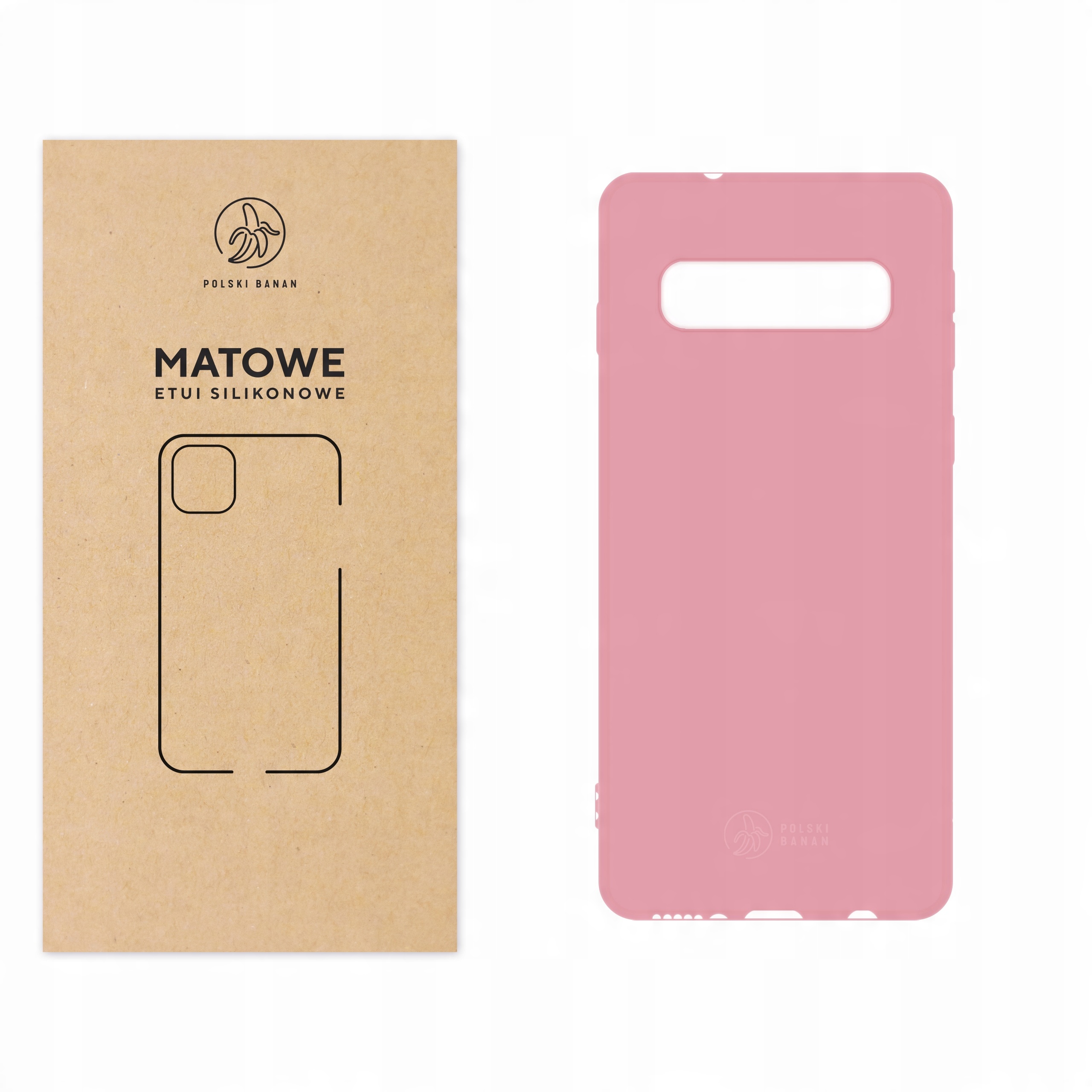 

Etui Matowe do Samsung S10 różowe