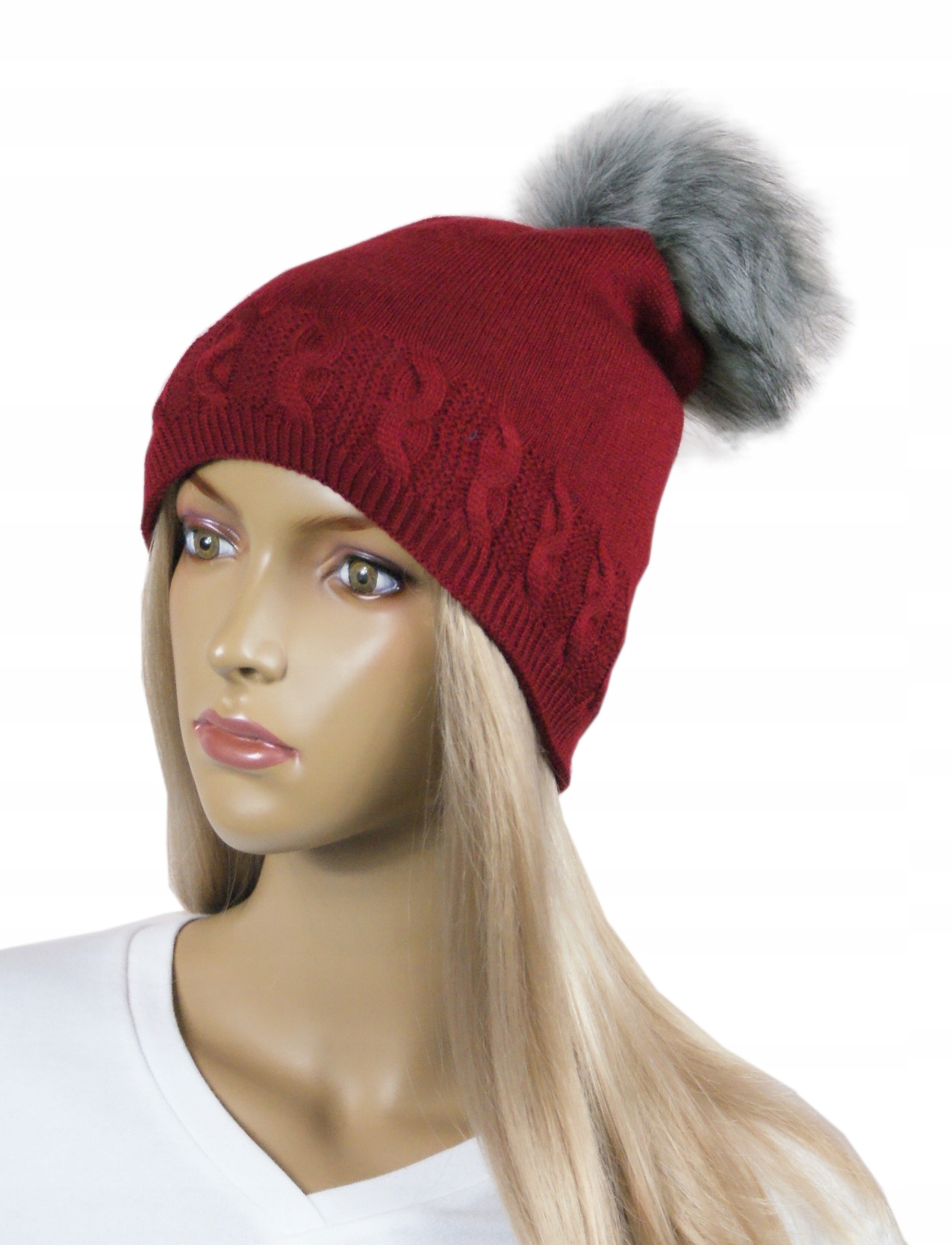 

Czapka damska Pompon polar # 55