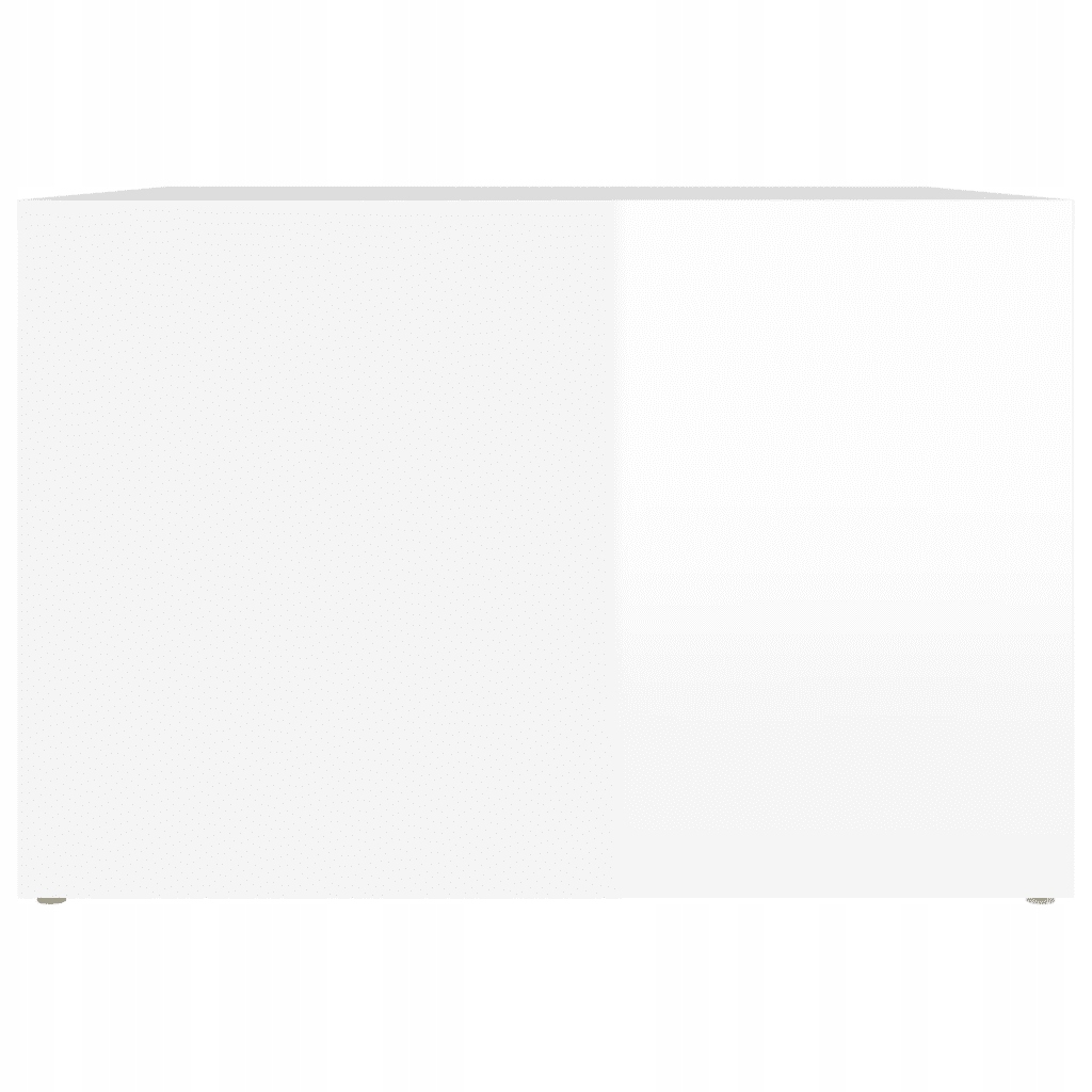 Szafka nocna, biała z wysokim połyskiem, 57x55x36 cm Wysokość mebla 1 cm