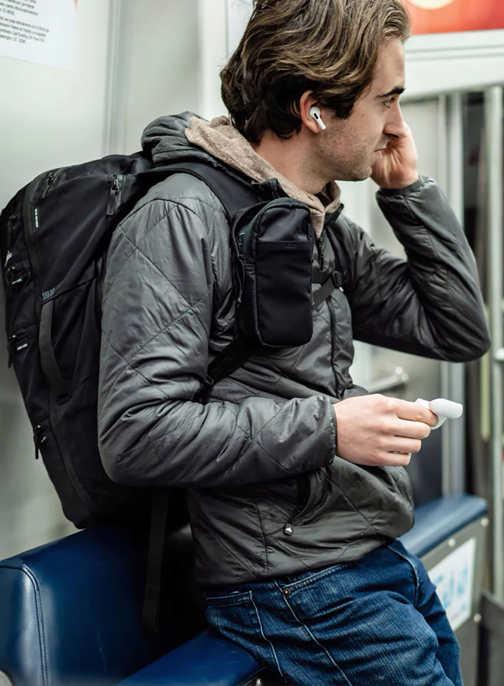 Etui / kieszeń do szelki plecaka Matador Speed Stash - black Wzór dominujący bez wzoru