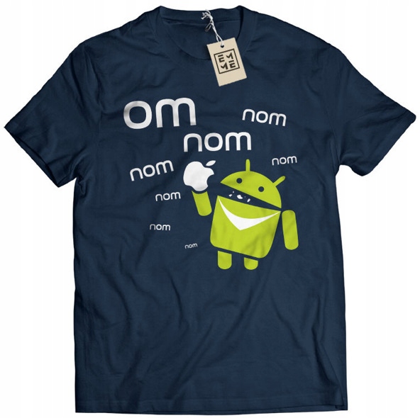 

Koszulka Om Nom Android Apple parodia L