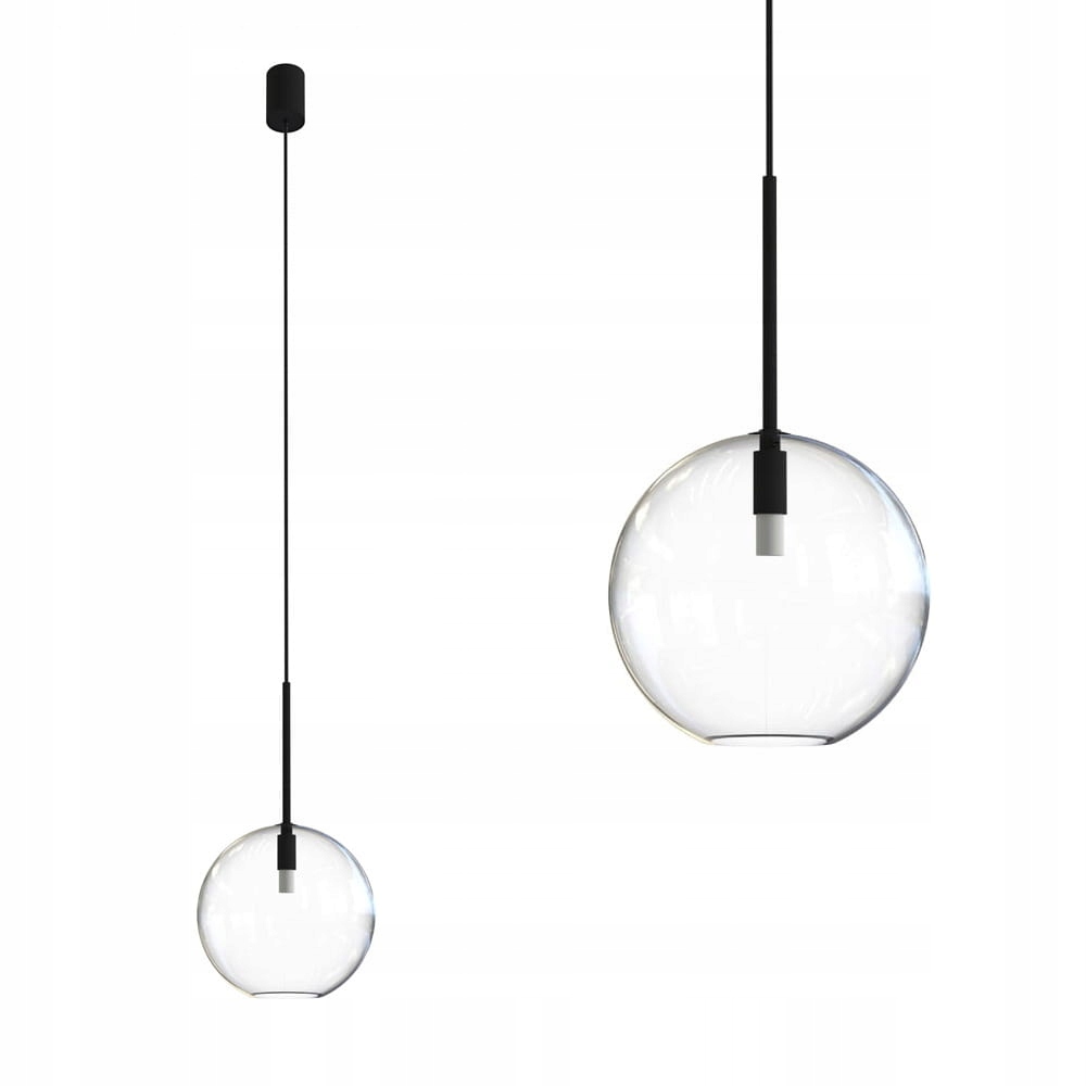 Závěsná lampa Sphere M průhledná skleněná koule o průměru 20 cm Nowodvorski
