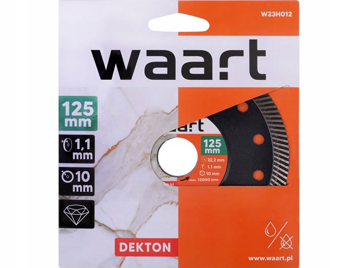 

Waart Tarcza Diamentowa Do Dektonu Gresu 125mm