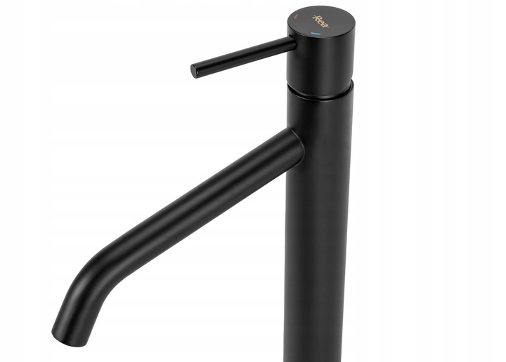 BATERIA UMYWALKOWA KRAN NISKA SMUKŁA NA UMYWALKĘ LEVEL CZARNA BLACK MATOWA Marka Rea