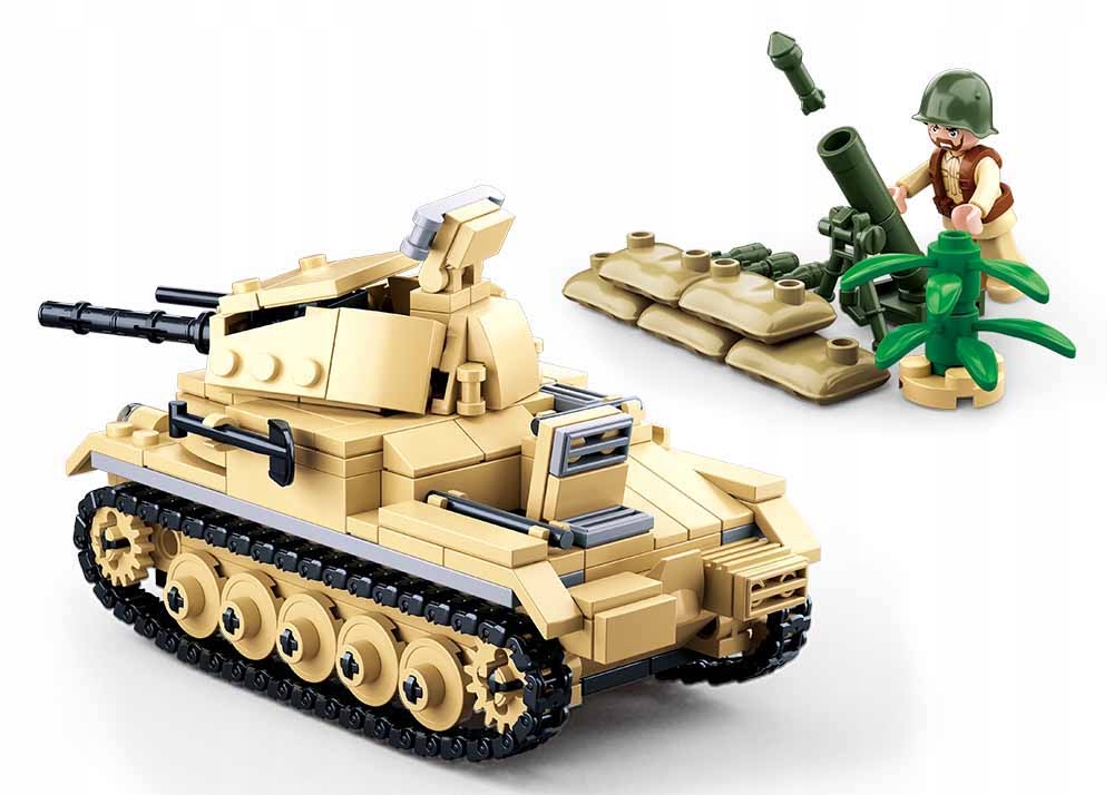 

Klocki Sluban Czołg PzKpfw II Wojsko