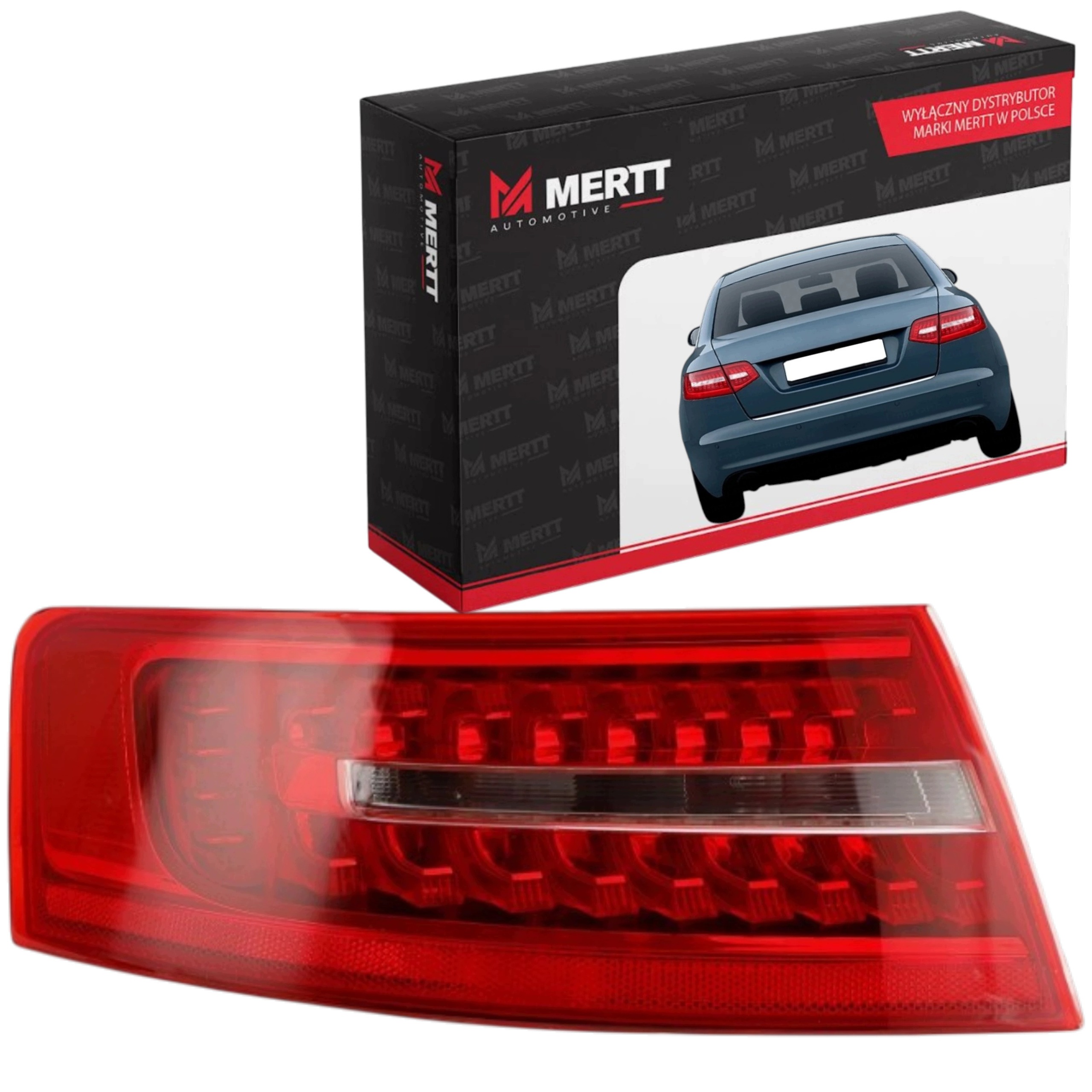 Set Lampa Pravá+levá Led Audi A6 C6 08-011 sedan s blatníkem Zadní Klapka