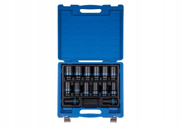 ZESTAW NASADEK UDAROWYCH 3/4" 14cz. DŁUGIE 6-kąt. 19 - 41mm, WALIZKA King T