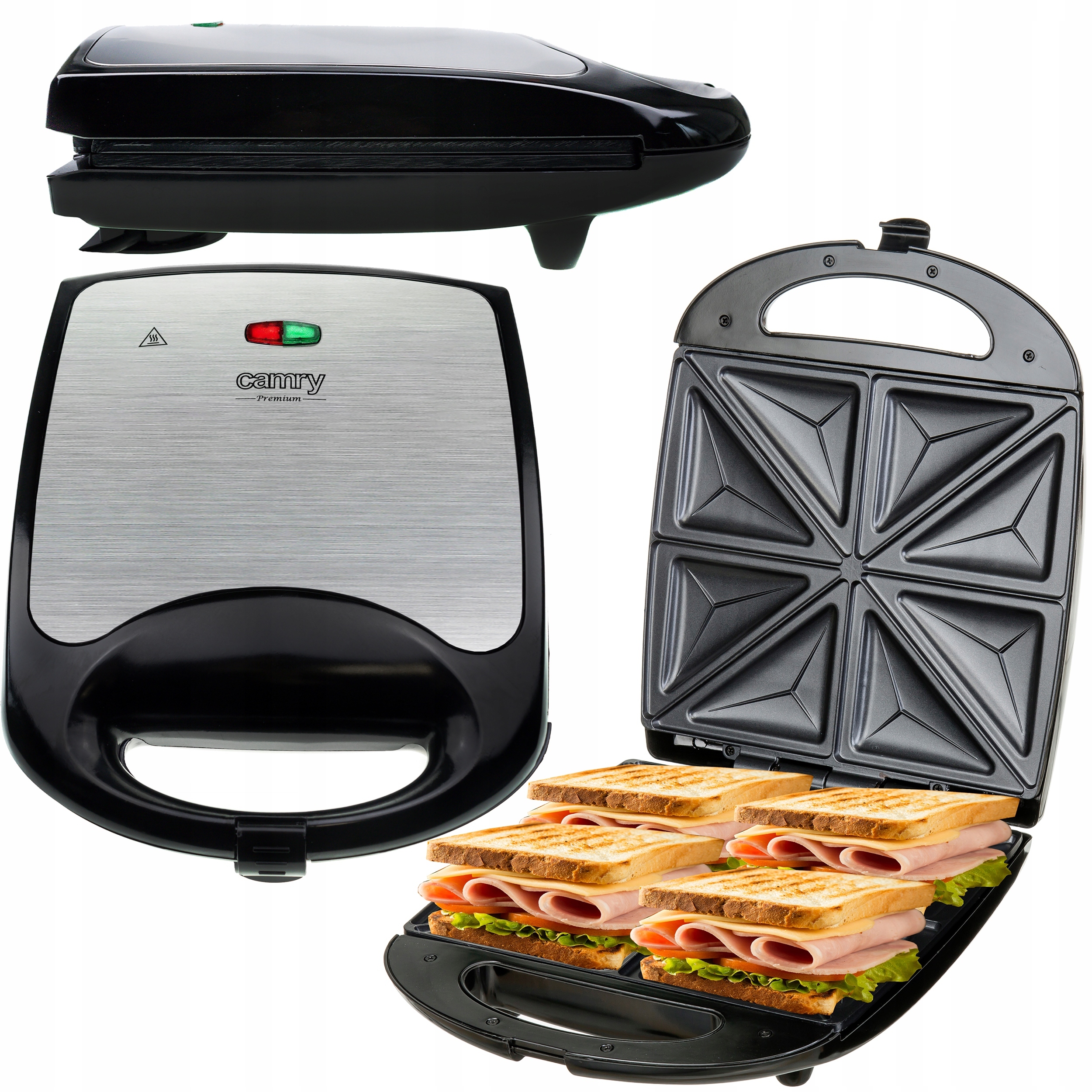 Opiekacz do Kanapek XL Cr 3023 4 Kanapki, 1500 W, Termostat