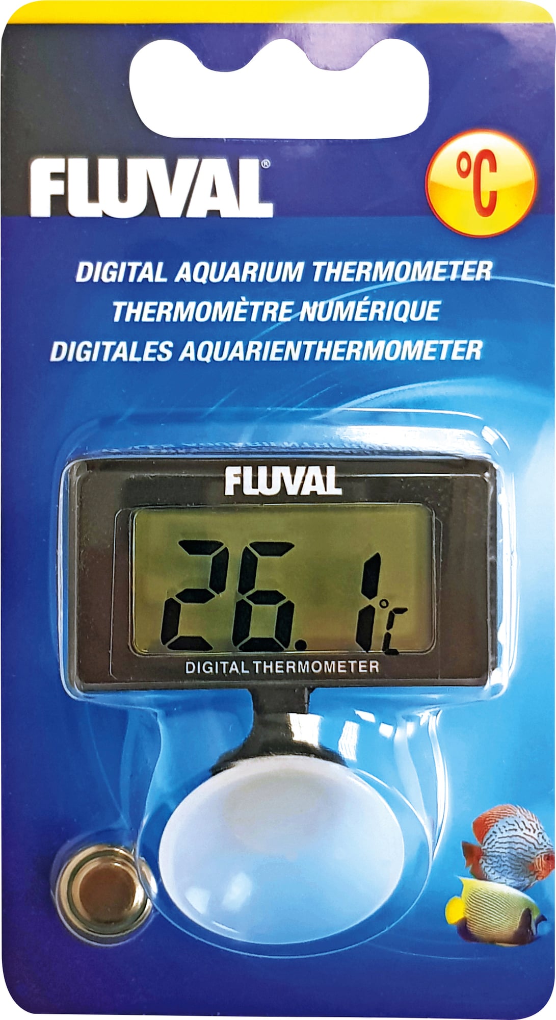Fluval Digitální vodotěsný teploměr pro ryby