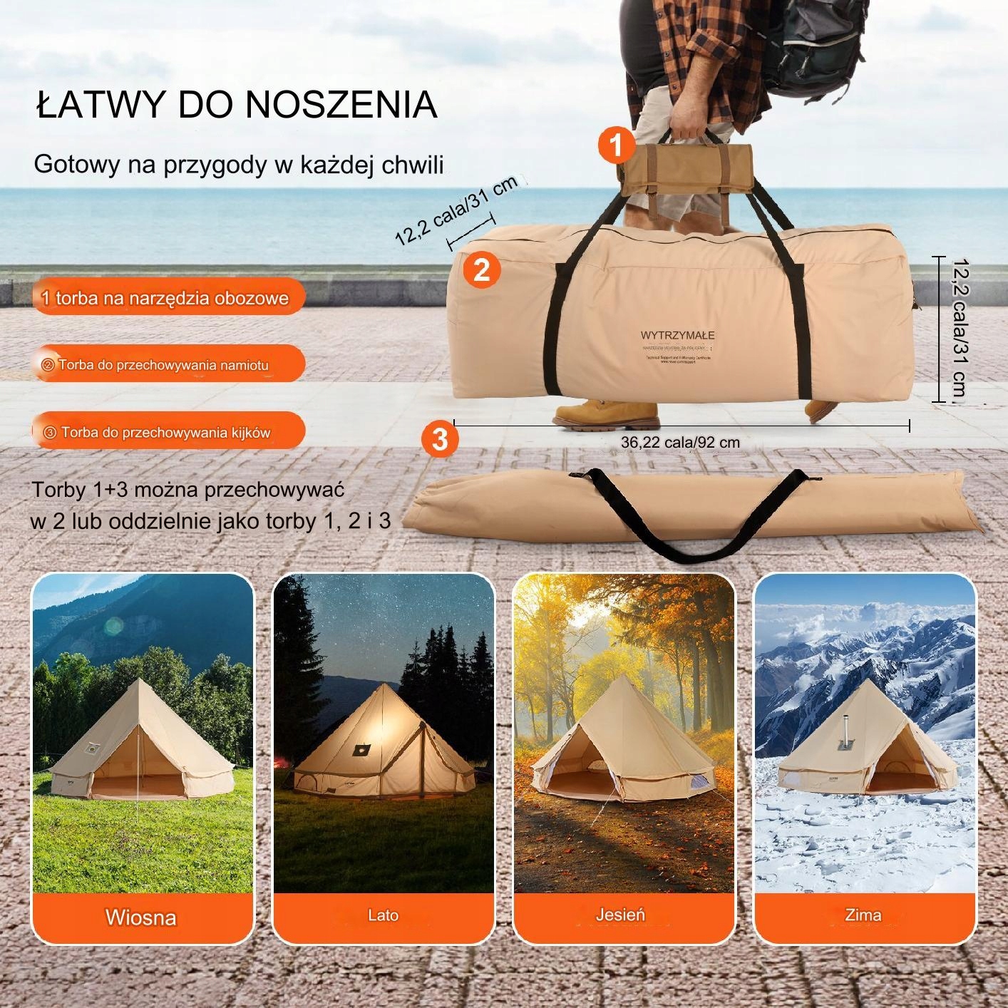 Namiot jurta mongolska namiot kempingowy pawilon 4 m Producent Vevor