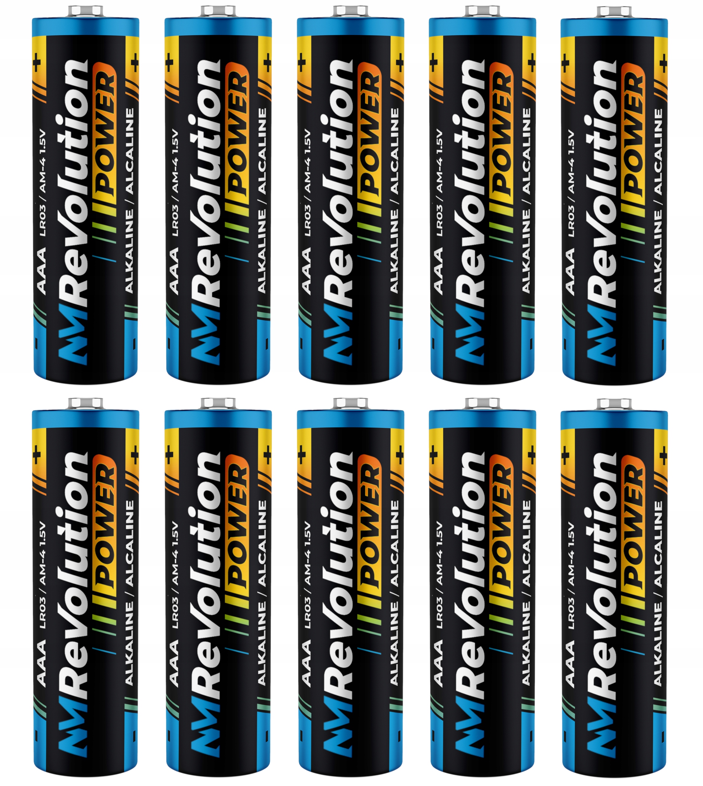 10x NM REVOLUTION ALKALINE AAA LR03 ERŐS AKKUMULÁTOR