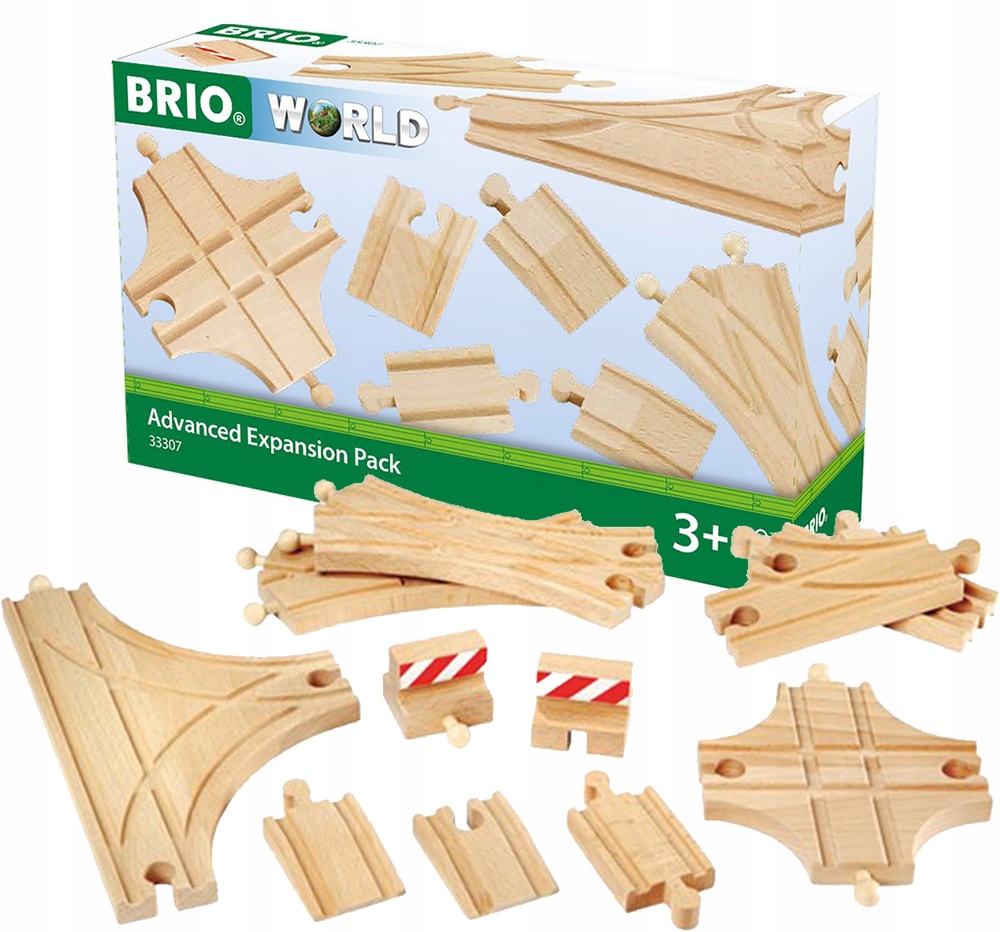 

Brio Kolejka Duży zestaw drewnianych torów 33307