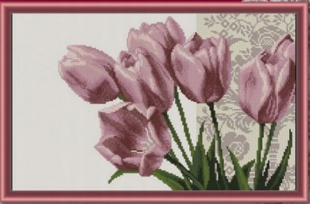 Křížková výšivka počítaná sada (kanva, mulina)