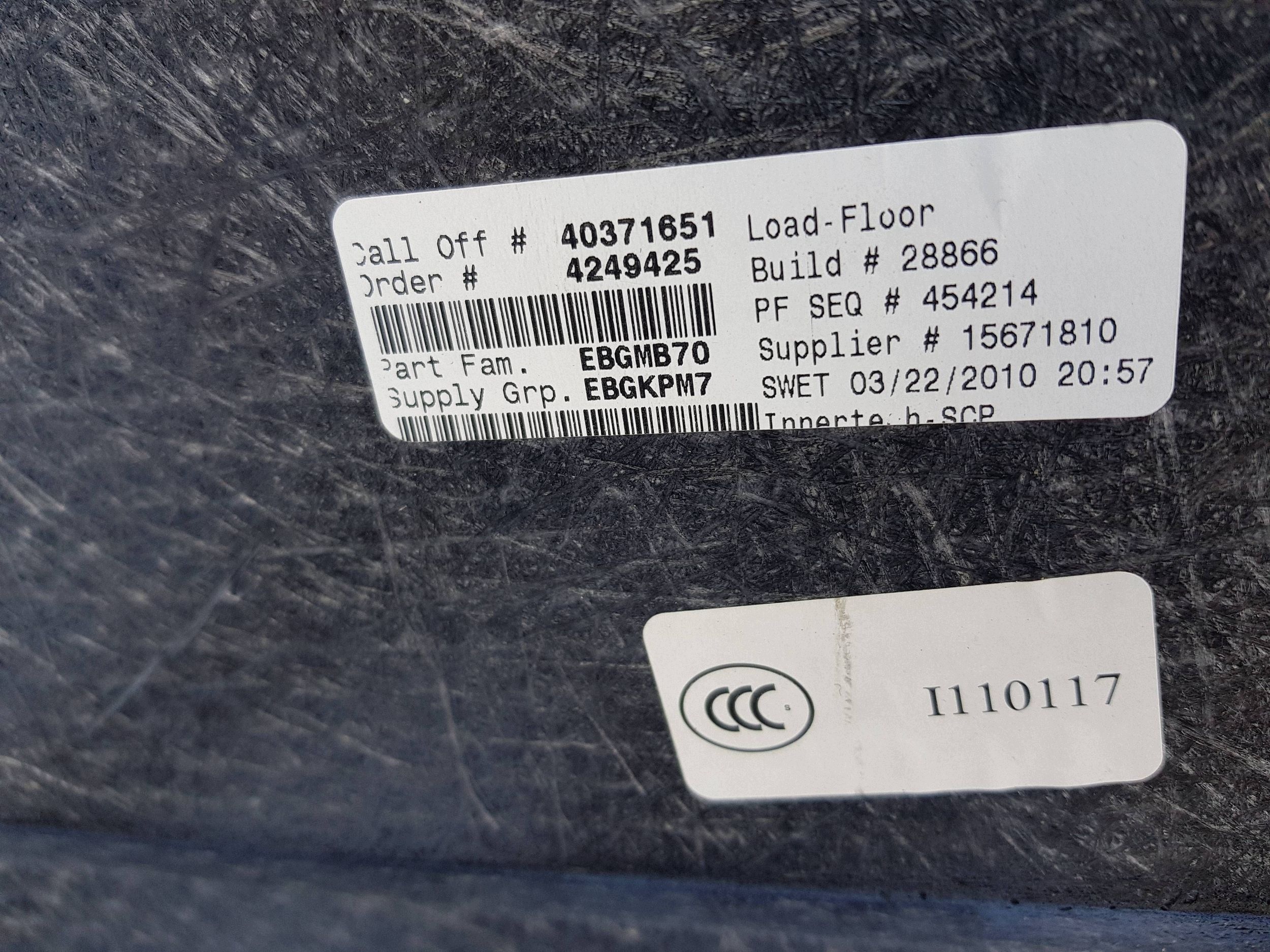 floor boot rear part mats BMW X5 E70