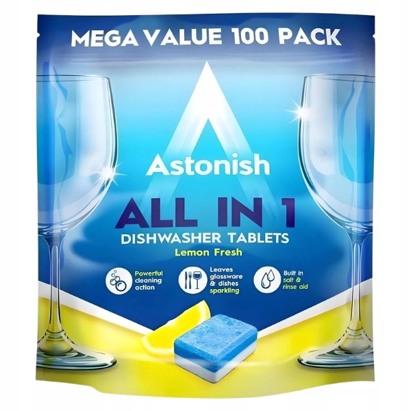 Levně Astonish tablety do myčky s leštidlem 100 ks