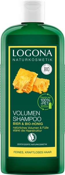 Logona Šampon pro zvětšení objemu s pivem a bio medem 500 ml