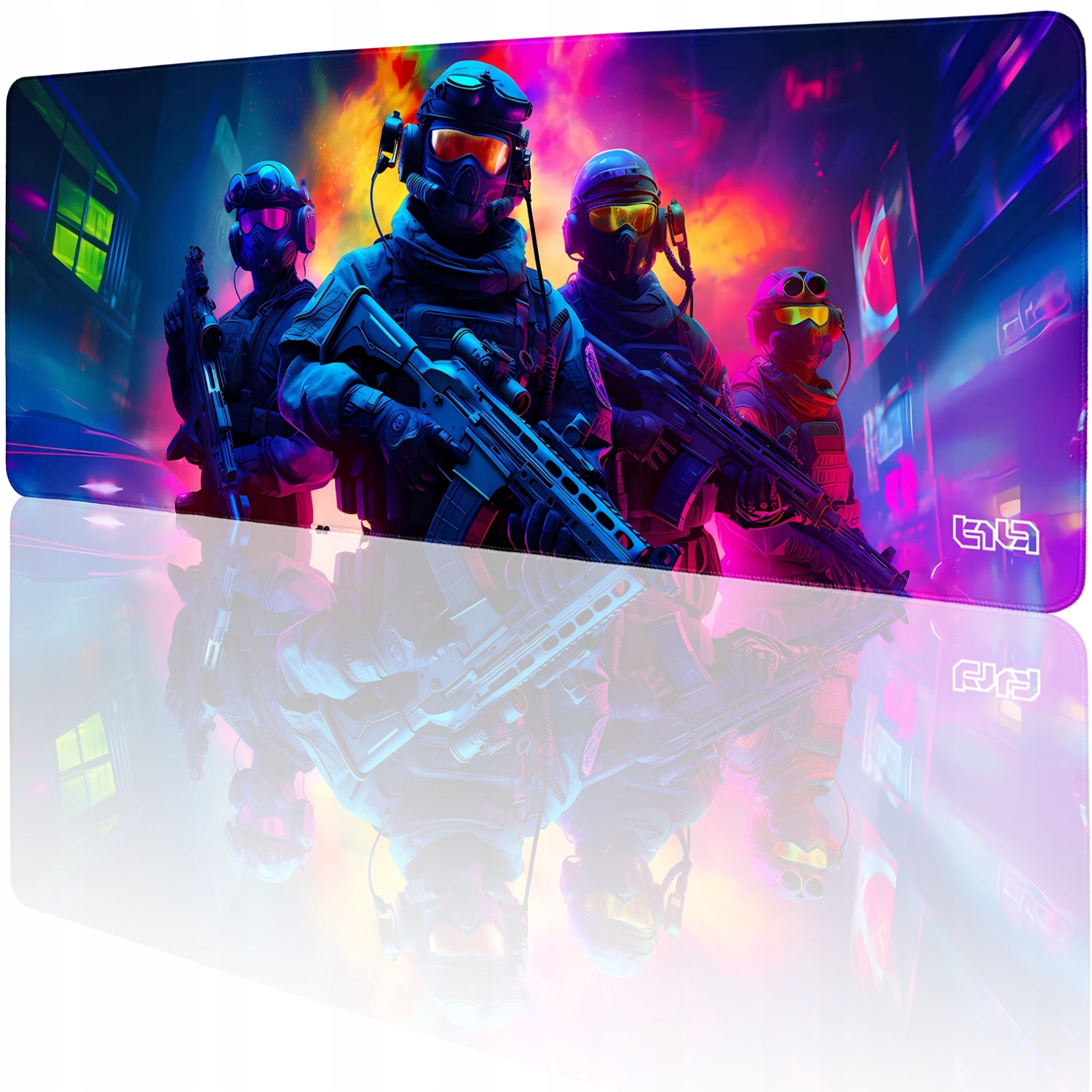 Podkładka Gamingowa Neon Squad 80x30 Tilt Na biurko XL Dla gracza