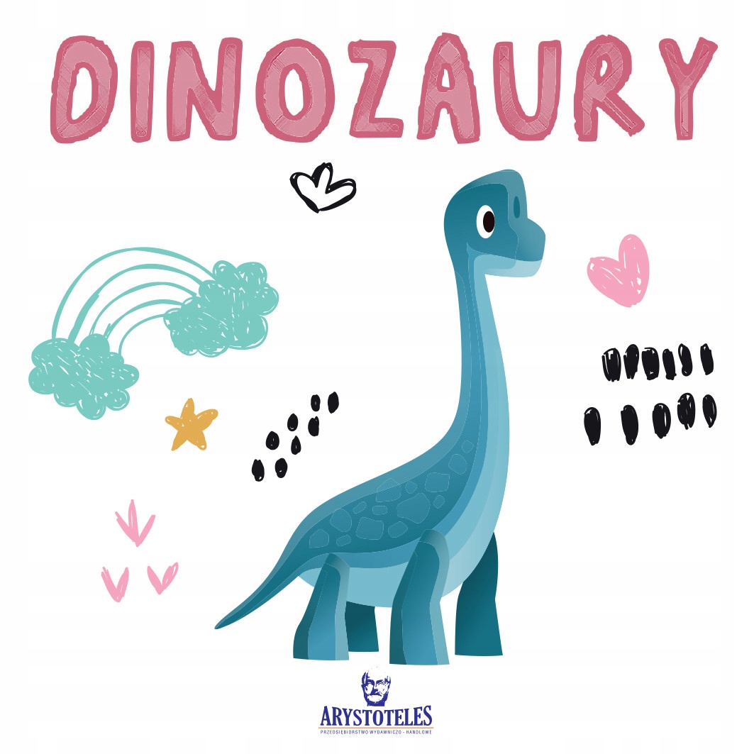 książeczka twarda składana harmonijka DINOZAURY — 2