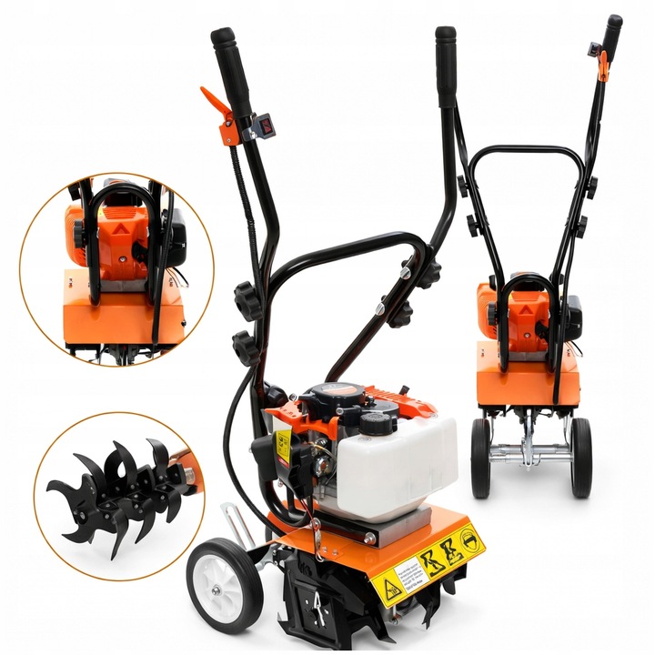 Výkonný Kultivátor Kraft&dele KD5162 3800W 5,3KM 26CM 8000 Ot/m