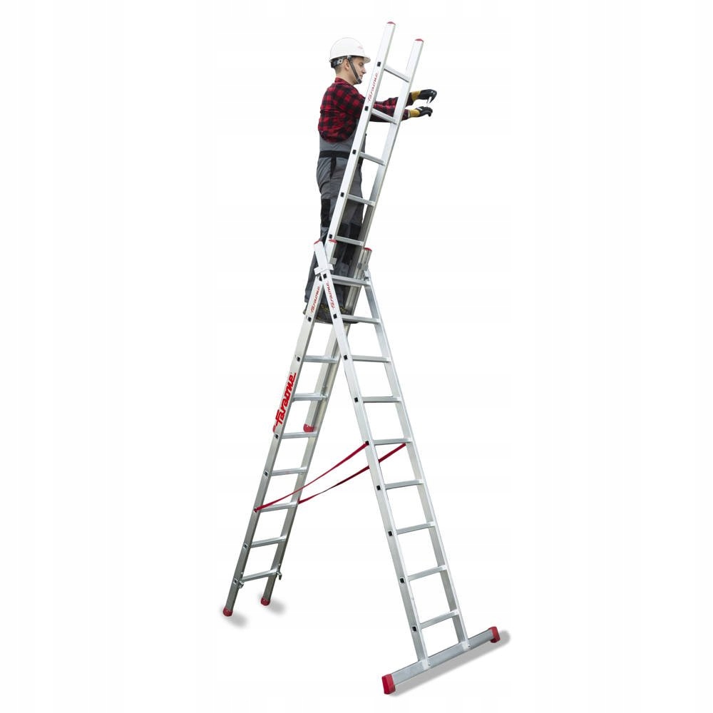 Rebrík Faraone z hliníka 3 x 7 až 150 kg