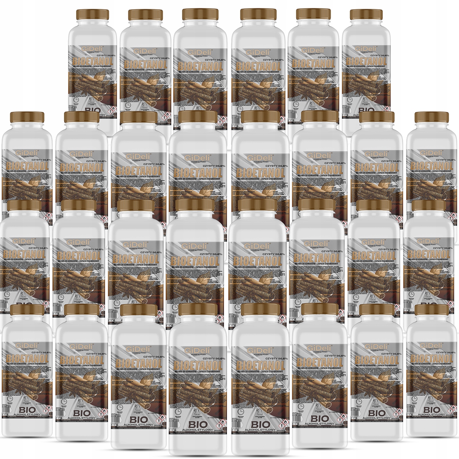 Bioetanol do krbu 30 x 1 l s vôňou škorice, biopalivo