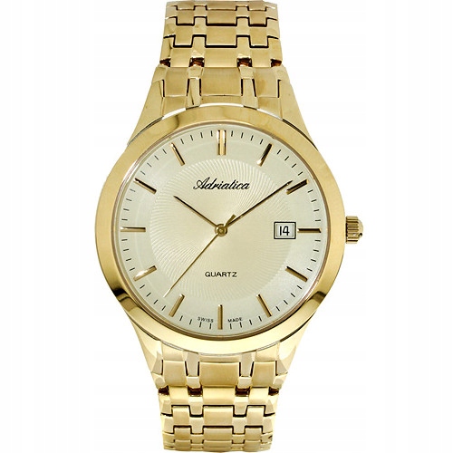 Pánské Hodinky Adriatica A1236.1111Q Zlaté